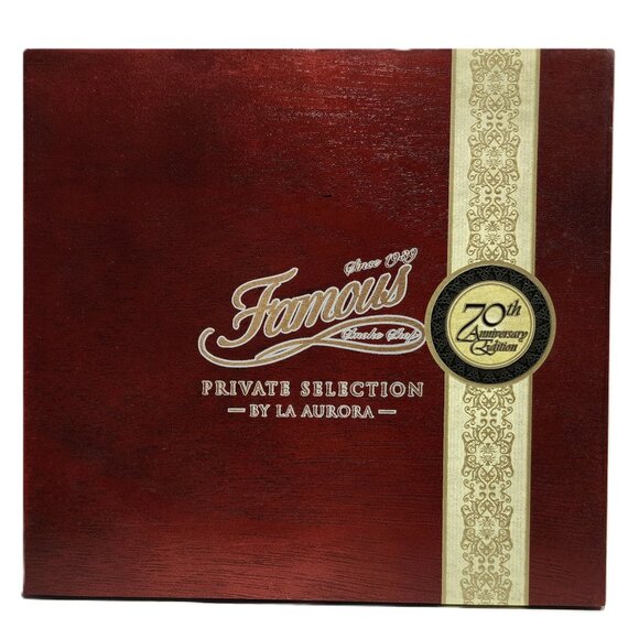 RARE Collectible Famous Private Selection 70th Anniv Edition La Aurora Cigar Box - Picture 3 of 10